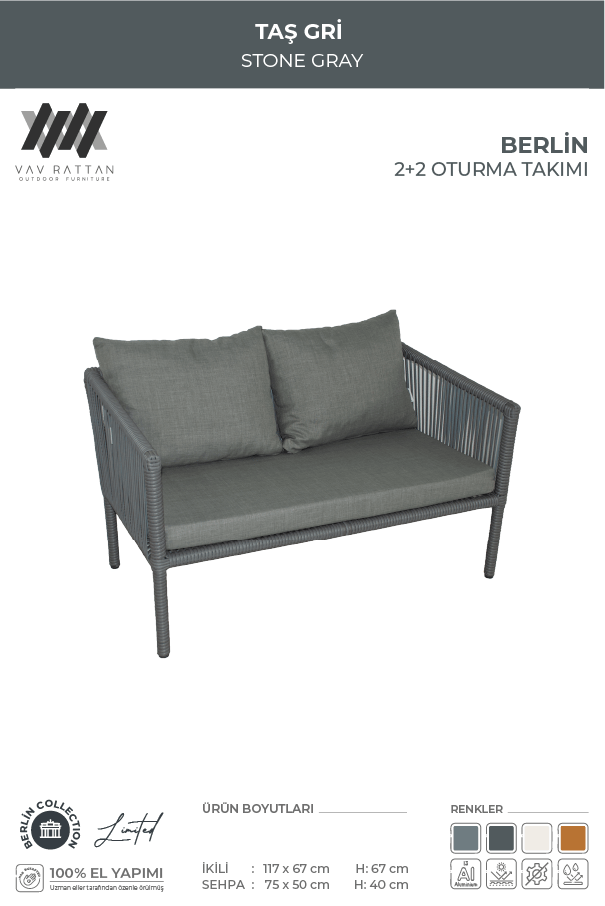 Berlin 2+2 Oturma Takımı