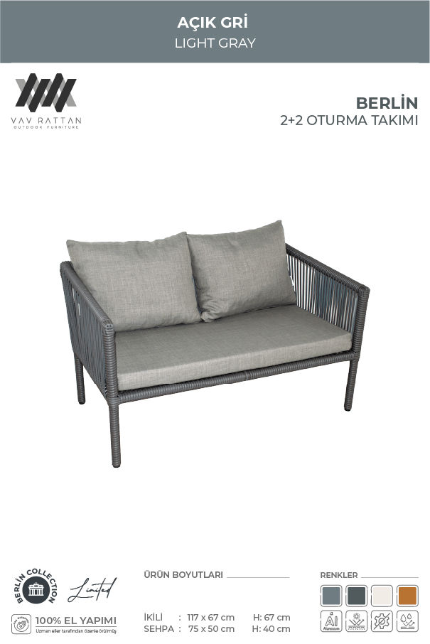 Berlin 2+2 Oturma Takımı