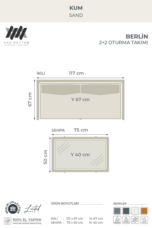 Berlin 2+2 Oturma Takımı