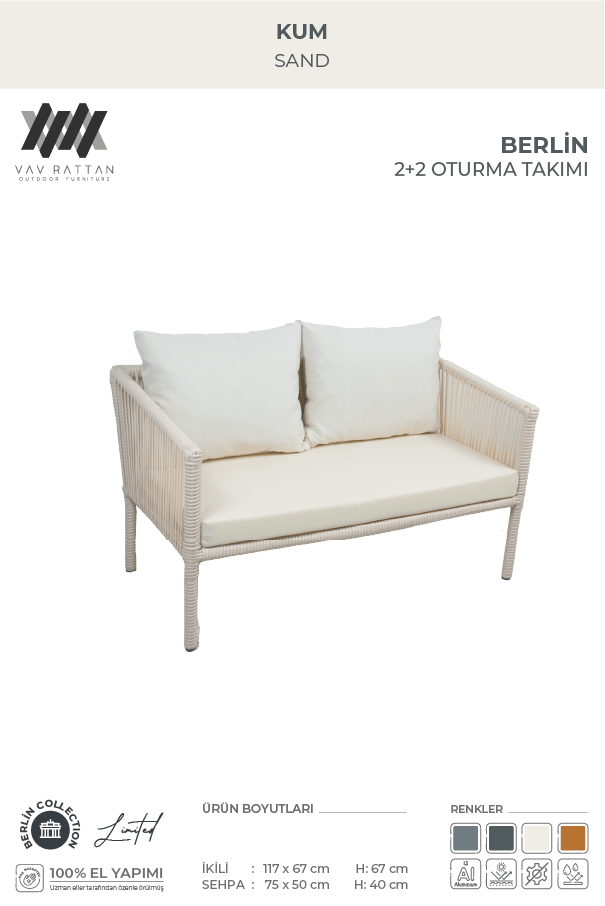 Berlin 2+2 Oturma Takımı