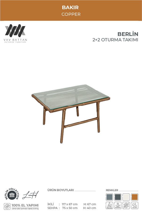 Berlin 2+2 Oturma Takımı