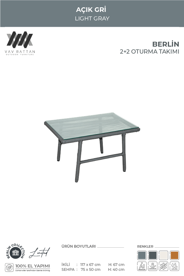 Berlin 2+2 Oturma Takımı