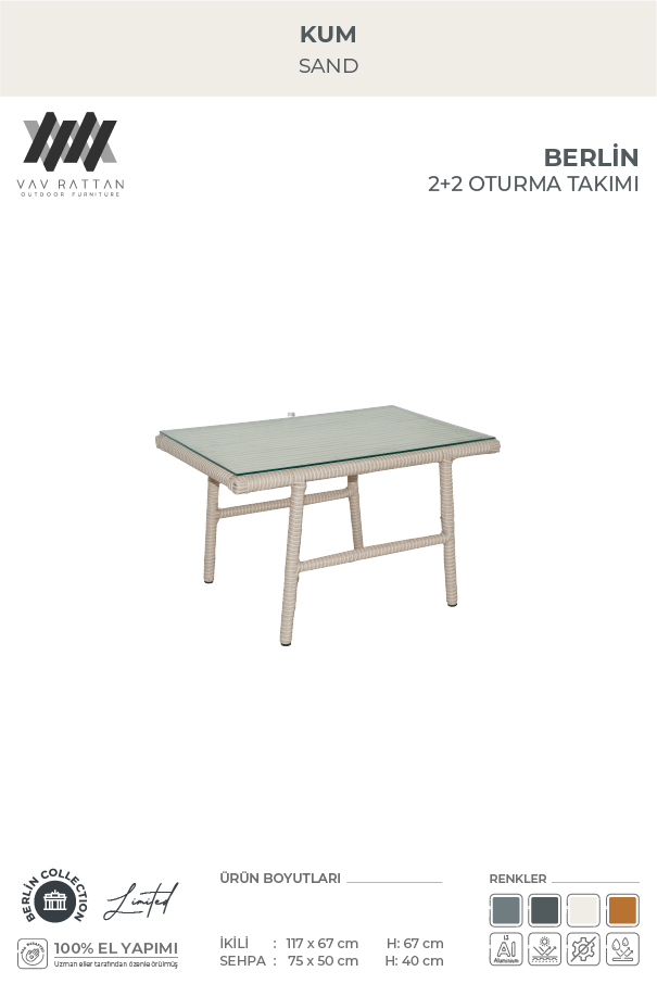 Berlin 2+2 Oturma Takımı