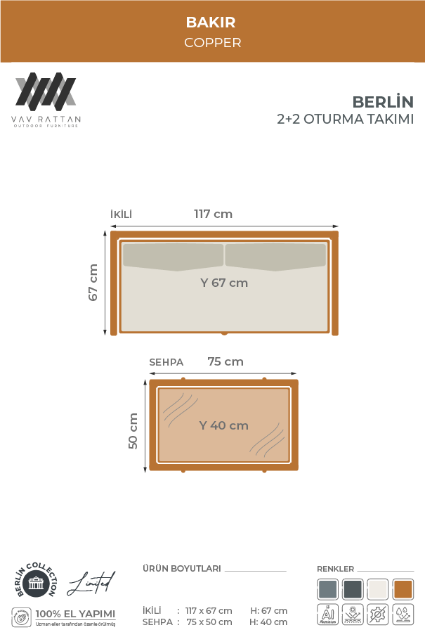 Berlin 2+2 Oturma Takımı
