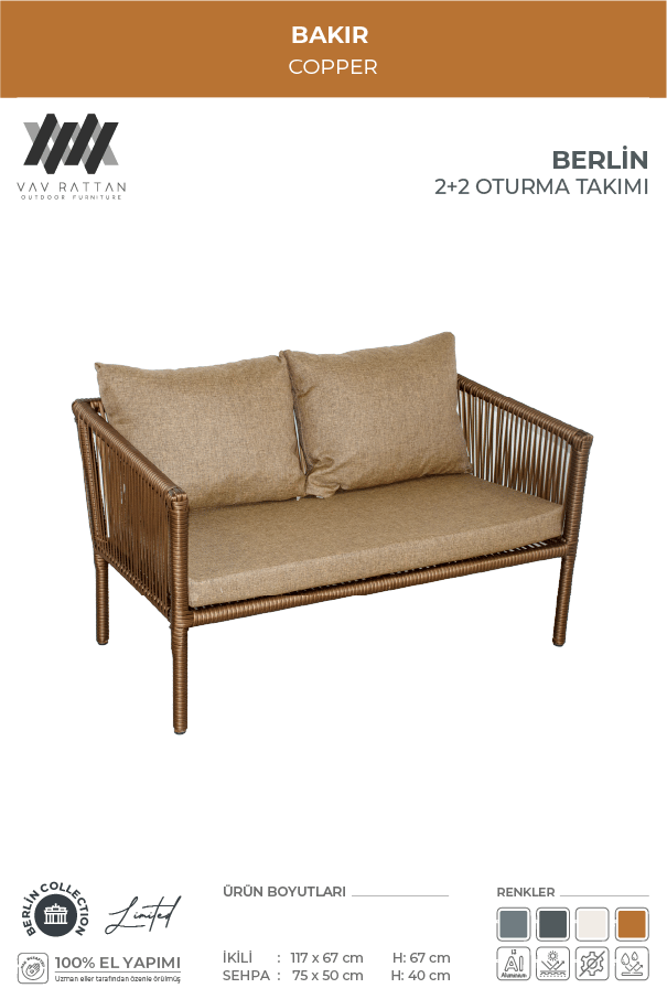 Berlin 2+2 Oturma Takımı