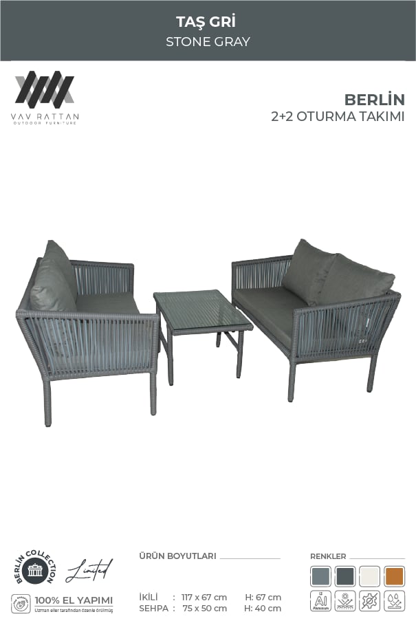 Berlin 2+2 Oturma Takımı