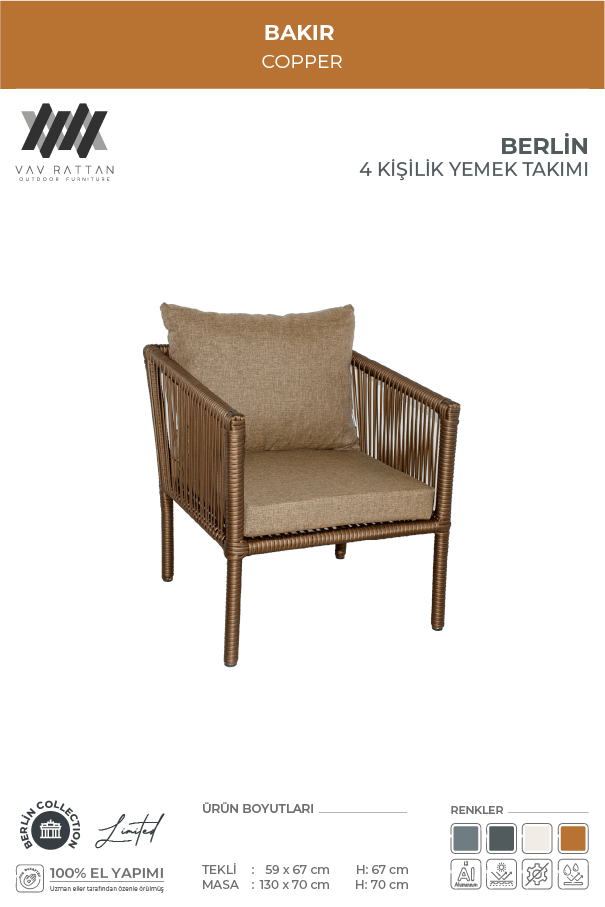 Berlin 4 Kişilik Yemek Takımı