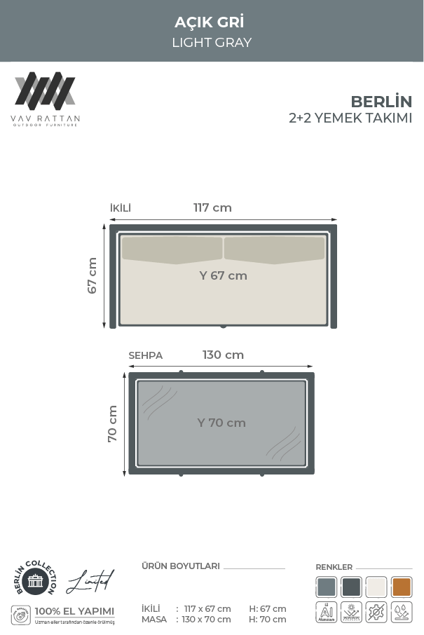 Berlin 4 Kişilik Yemek Takımı
