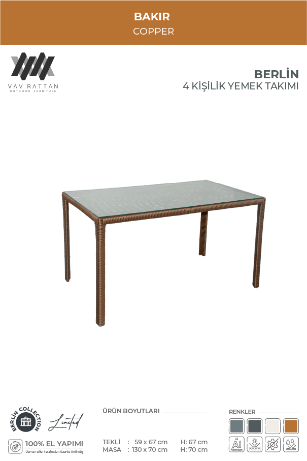 Berlin 4 Kişilik Yemek Takımı
