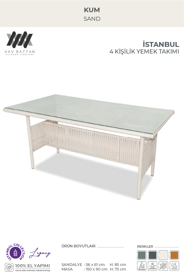 İstanbul 4 Kişilik Yemek Takımı