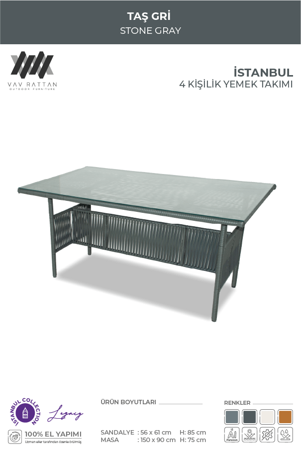 İstanbul 4 Kişilik Yemek Takımı