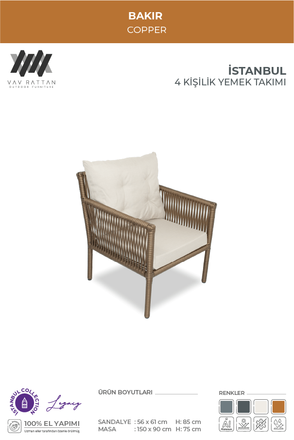 İstanbul 4 Kişilik Yemek Takımı