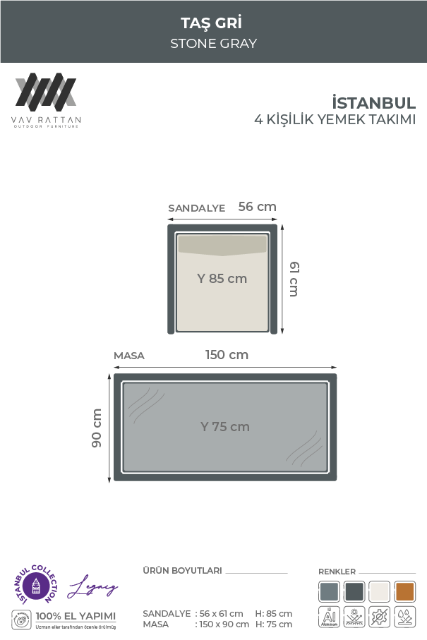 İstanbul 4 Kişilik Yemek Takımı