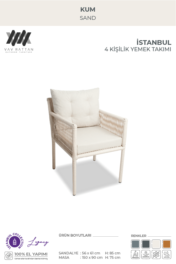 İstanbul 4 Kişilik Yemek Takımı