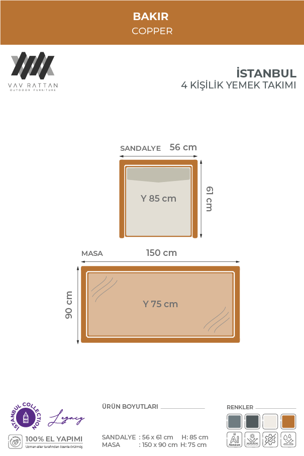 İstanbul 4 Kişilik Yemek Takımı