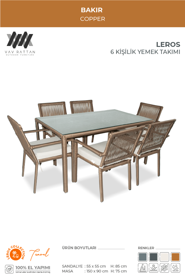 Leros 6 Kişilik Yemek Takımı