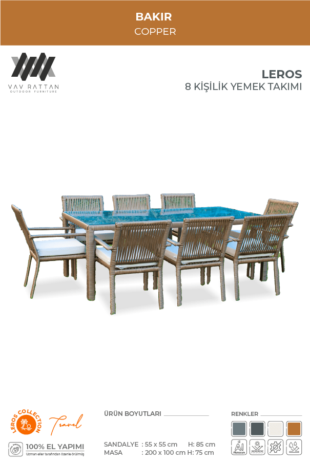 Leros 8 Kişilik Yemek Takımı