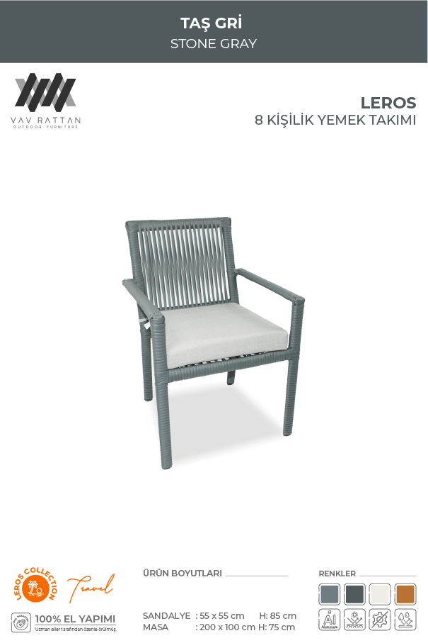 Leros 8 Kişilik Yemek Takımı