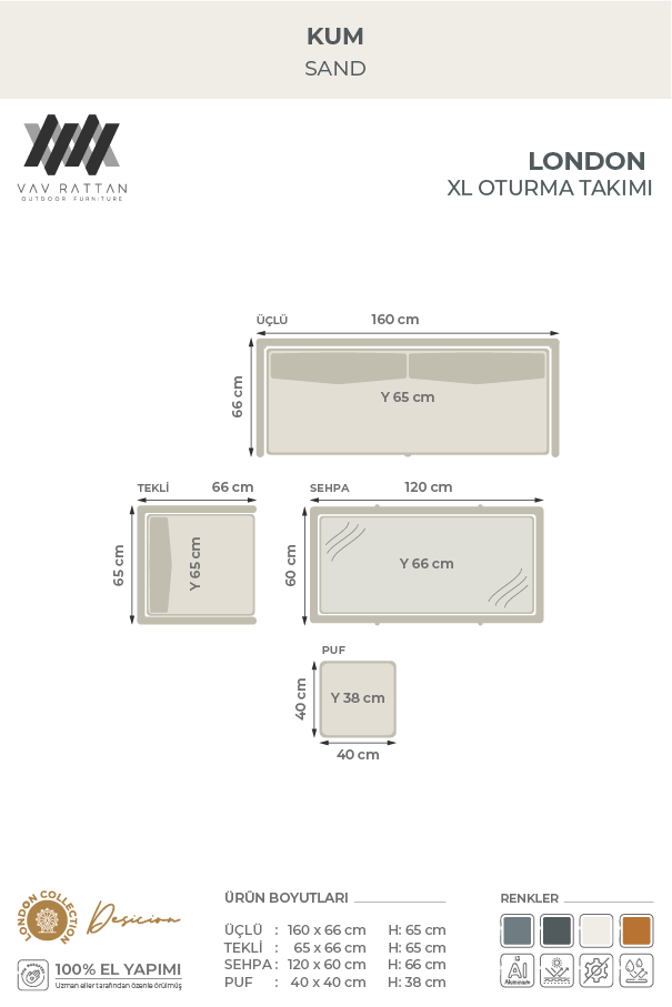 London XL Köşe Takımı