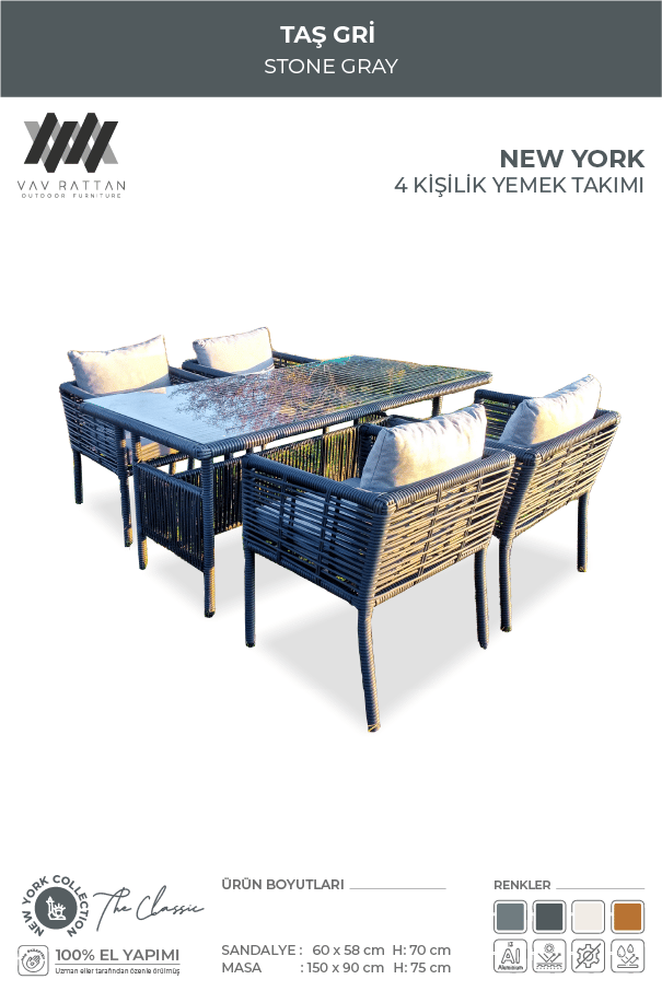 New York 4 Kişilik Yemek Takımı