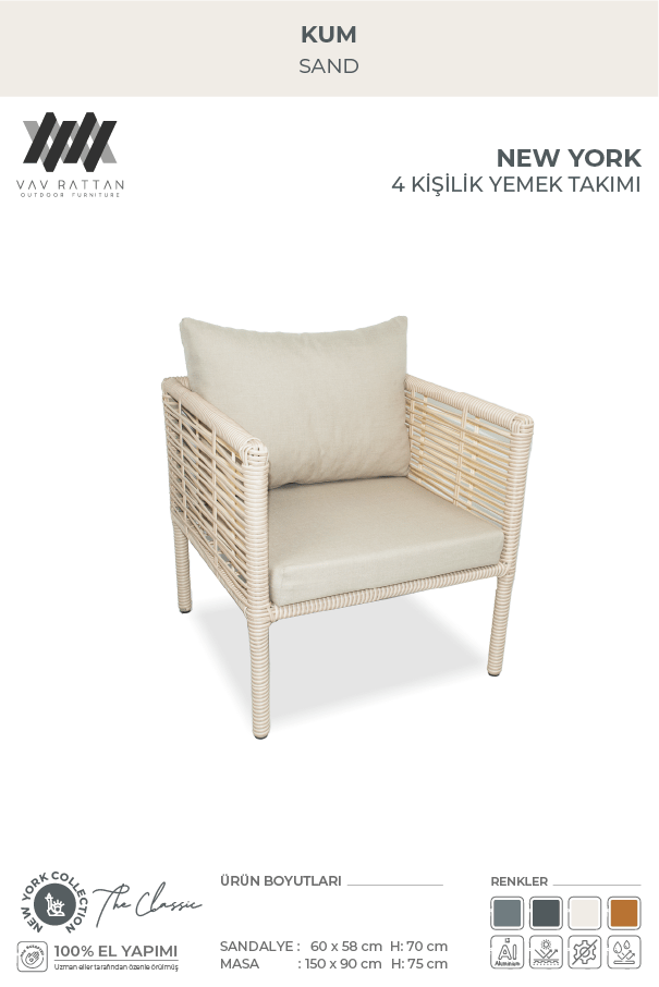 New York 4 Kişilik Yemek Takımı