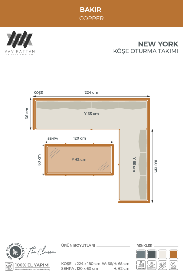 New York Köşe Oturma Takımı