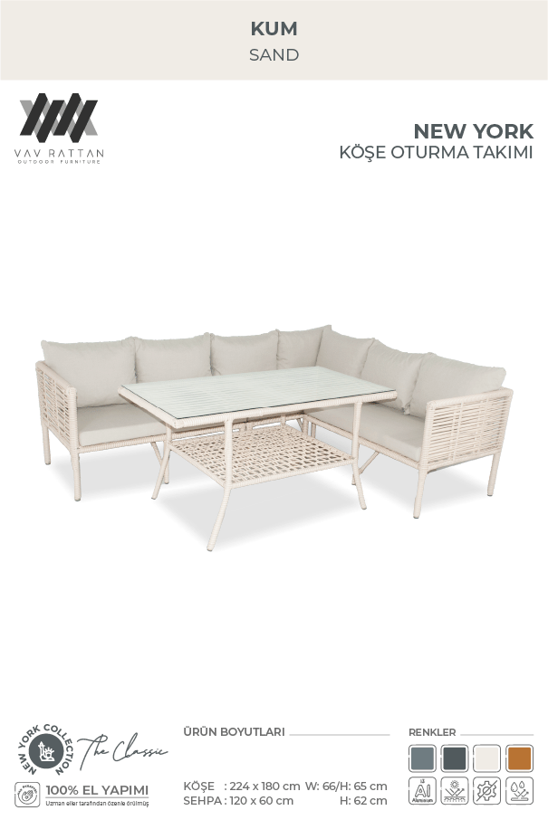 New York Köşe Oturma Takımı