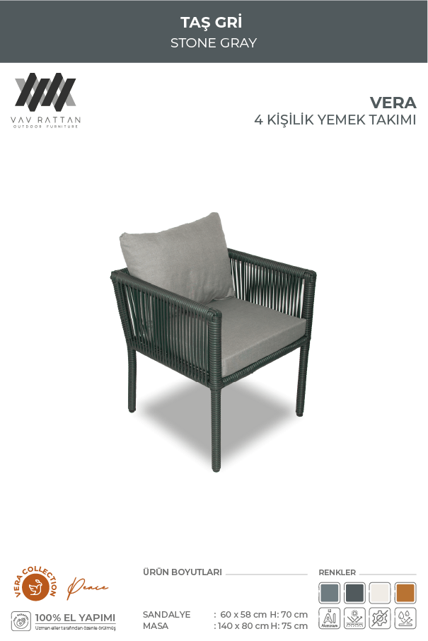 Vera 4 Kişilik Yemek Takımı