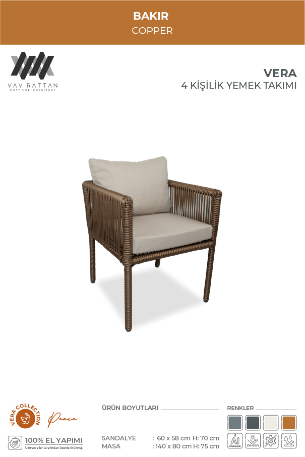 Vera 4 Kişilik Yemek Takımı
