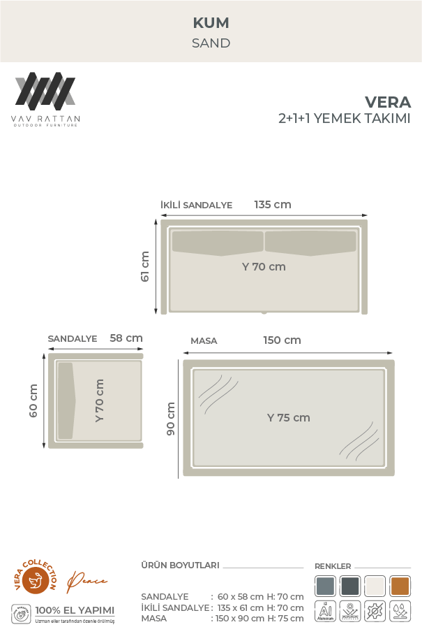 Vera 4 Kişilik Yemek Takımı
