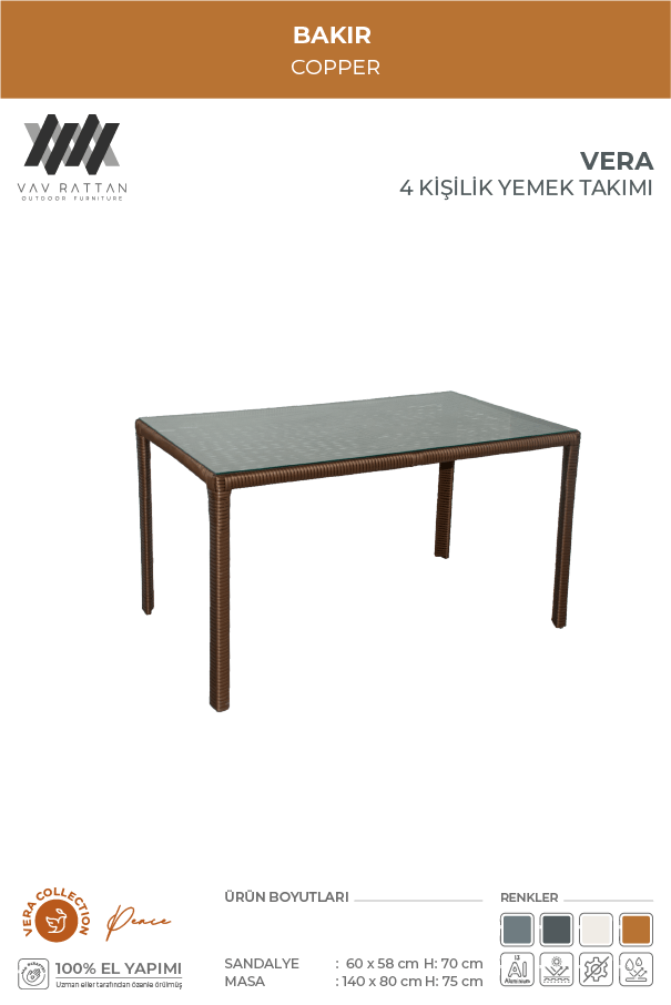 Vera 4 Kişilik Yemek Takımı