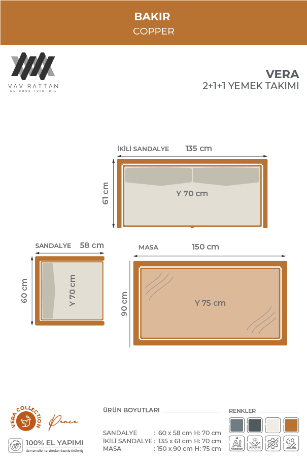 Vera 4 Kişilik Yemek Takımı