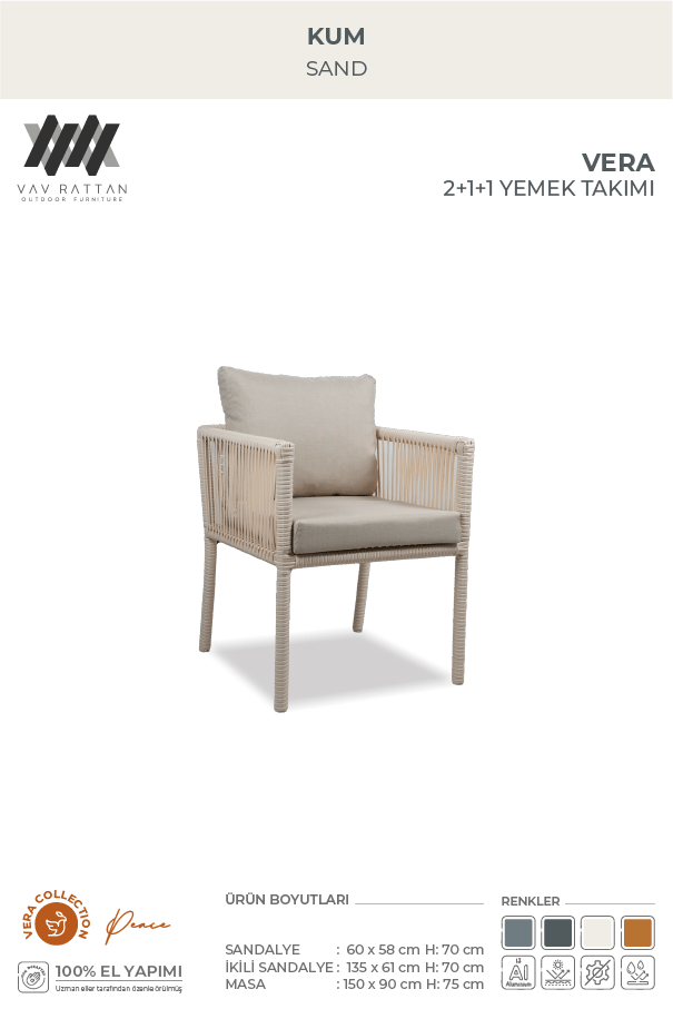 Vera 4 Kişilik Yemek Takımı