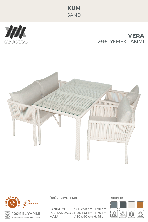 Vera 4 Kişilik Yemek Takımı