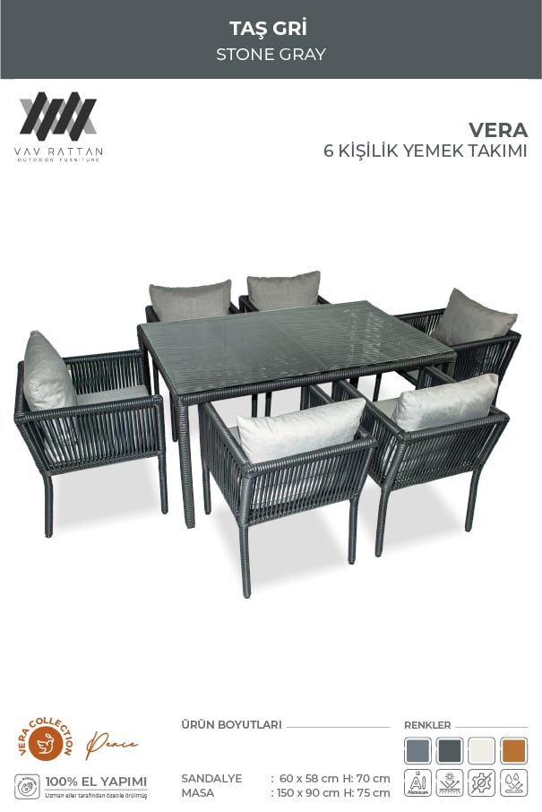 Vera 6 Kişilik Yemek Takımı