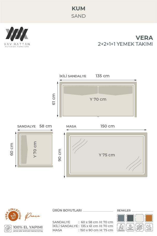 Vera 6 Kişilik Yemek Takımı