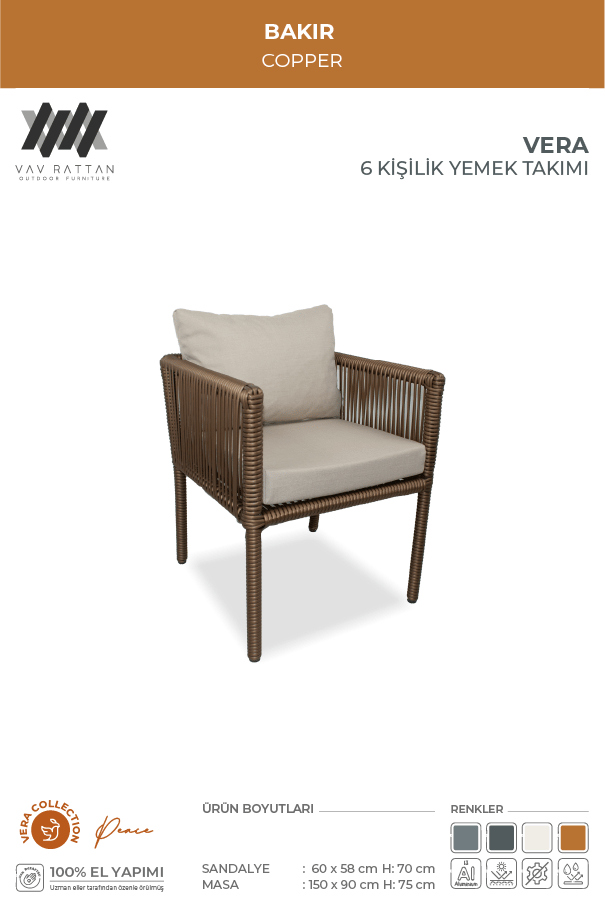 Vera 6 Kişilik Yemek Takımı