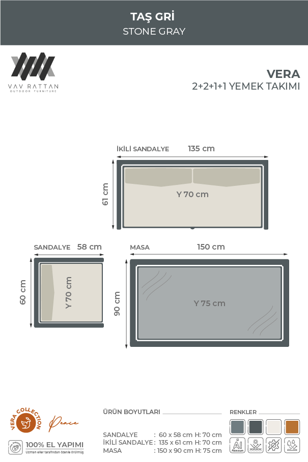 Vera 6 Kişilik Yemek Takımı