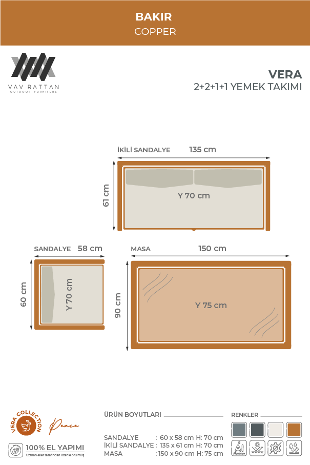 Vera 6 Kişilik Yemek Takımı