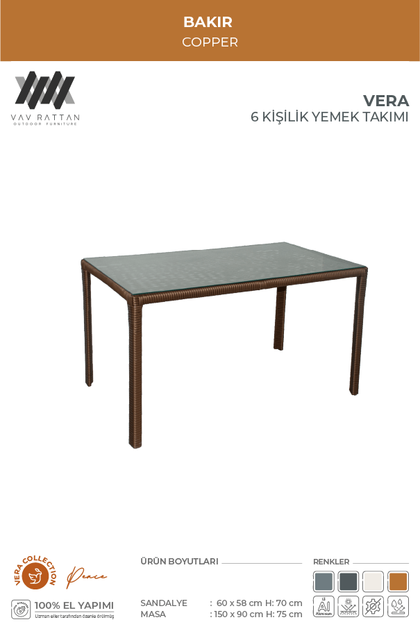 Vera 6 Kişilik Yemek Takımı