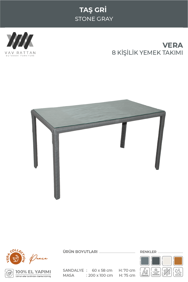Vera 8 Kişilik Yemek Takımı