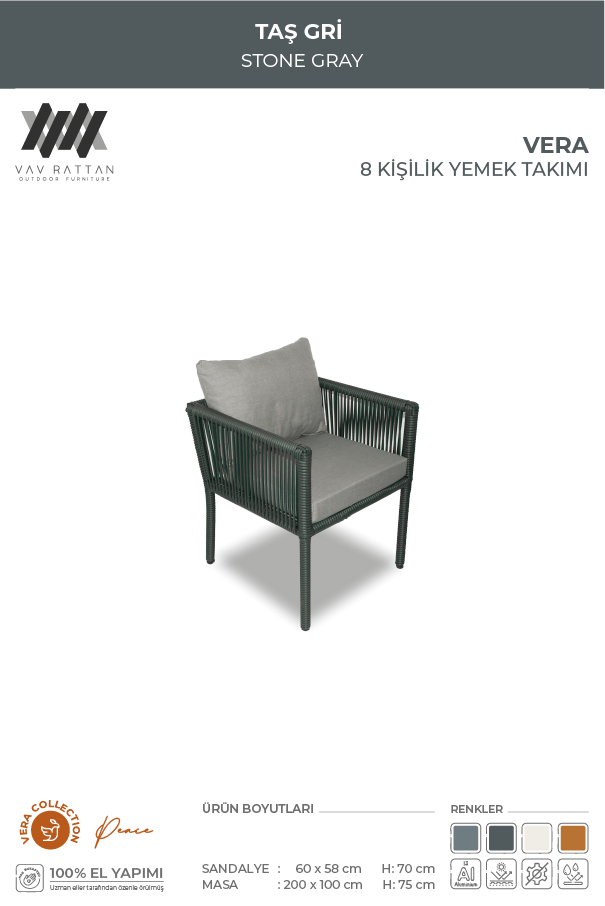 Vera 8 Kişilik Yemek Takımı