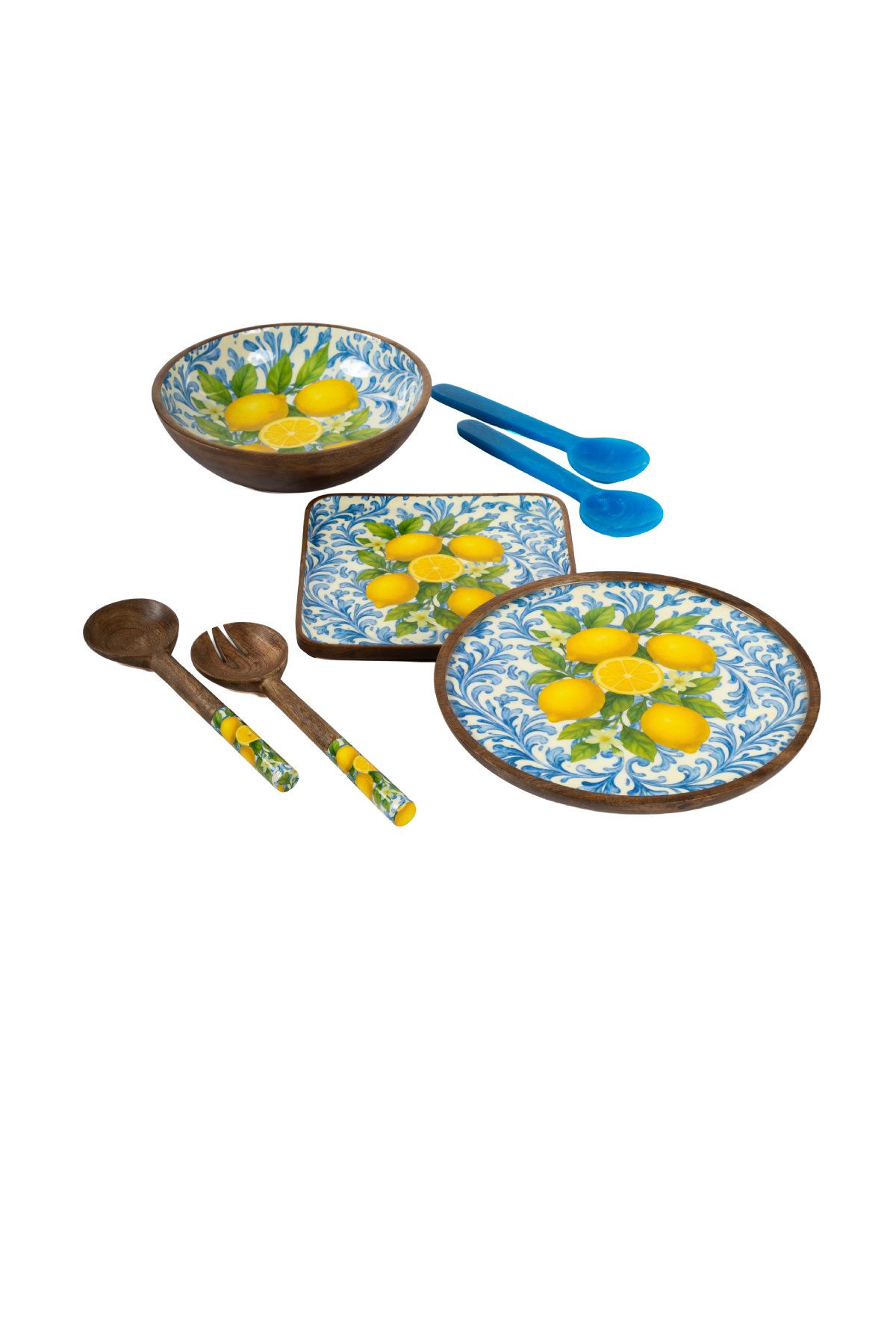 Amalfi Koleksiyonu (Riva Blue 2'li Servis Seti 28 cm HEDİYE)