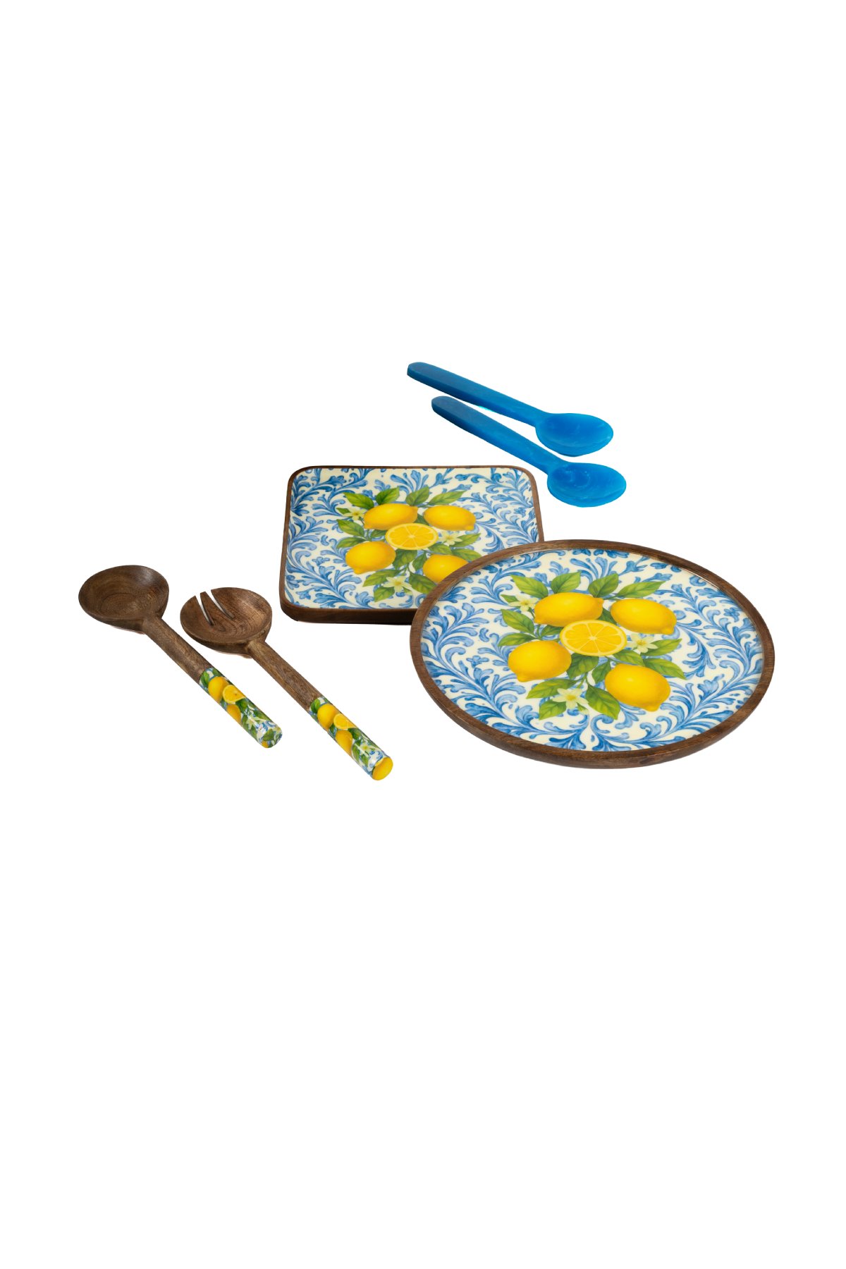 Amalfi Koleksiyonu (Riva Blue 2'li Servis Seti 28 cm HEDİYE)
