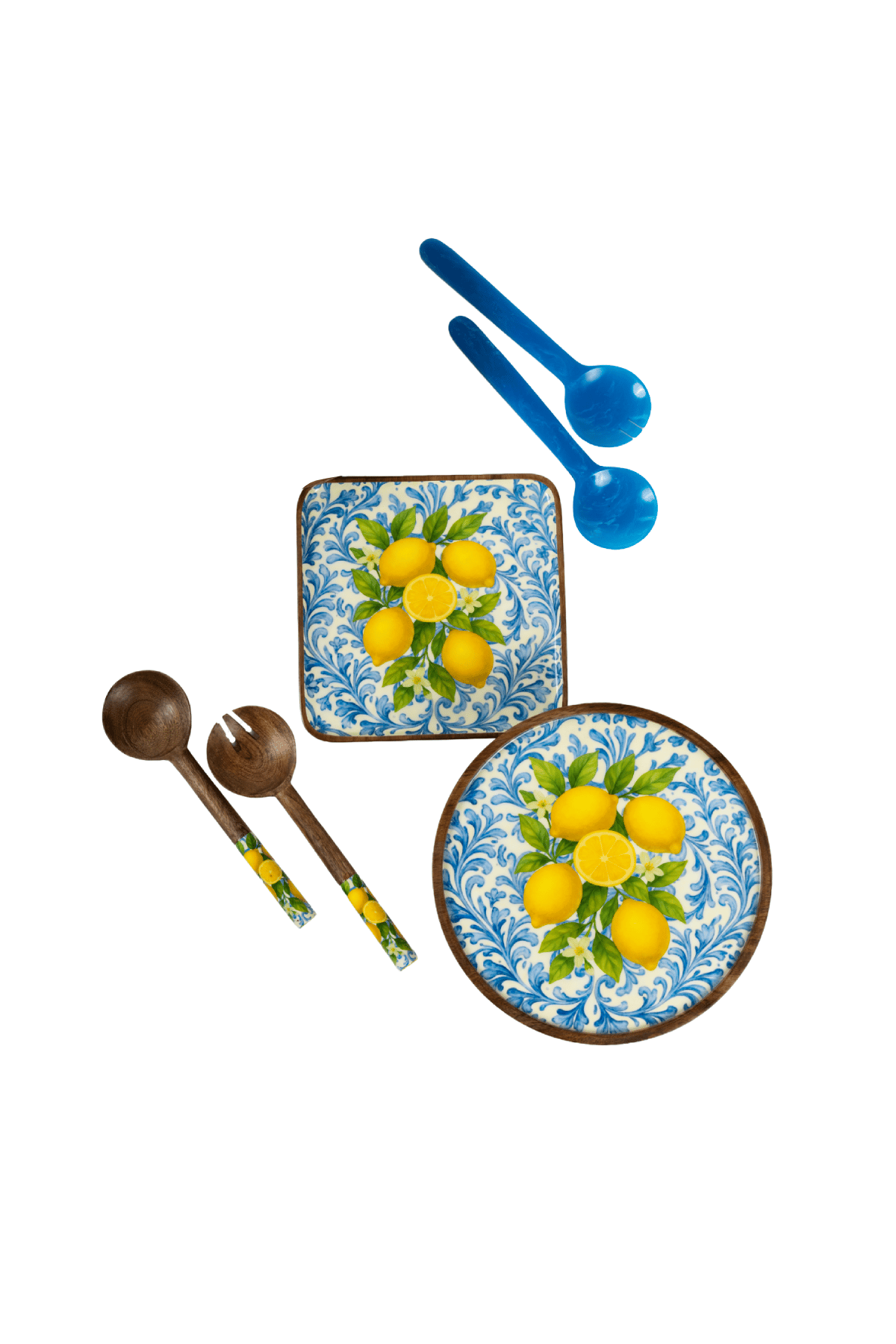 Amalfi Koleksiyonu (Riva Blue 2'li Servis Seti 28 cm HEDİYE)