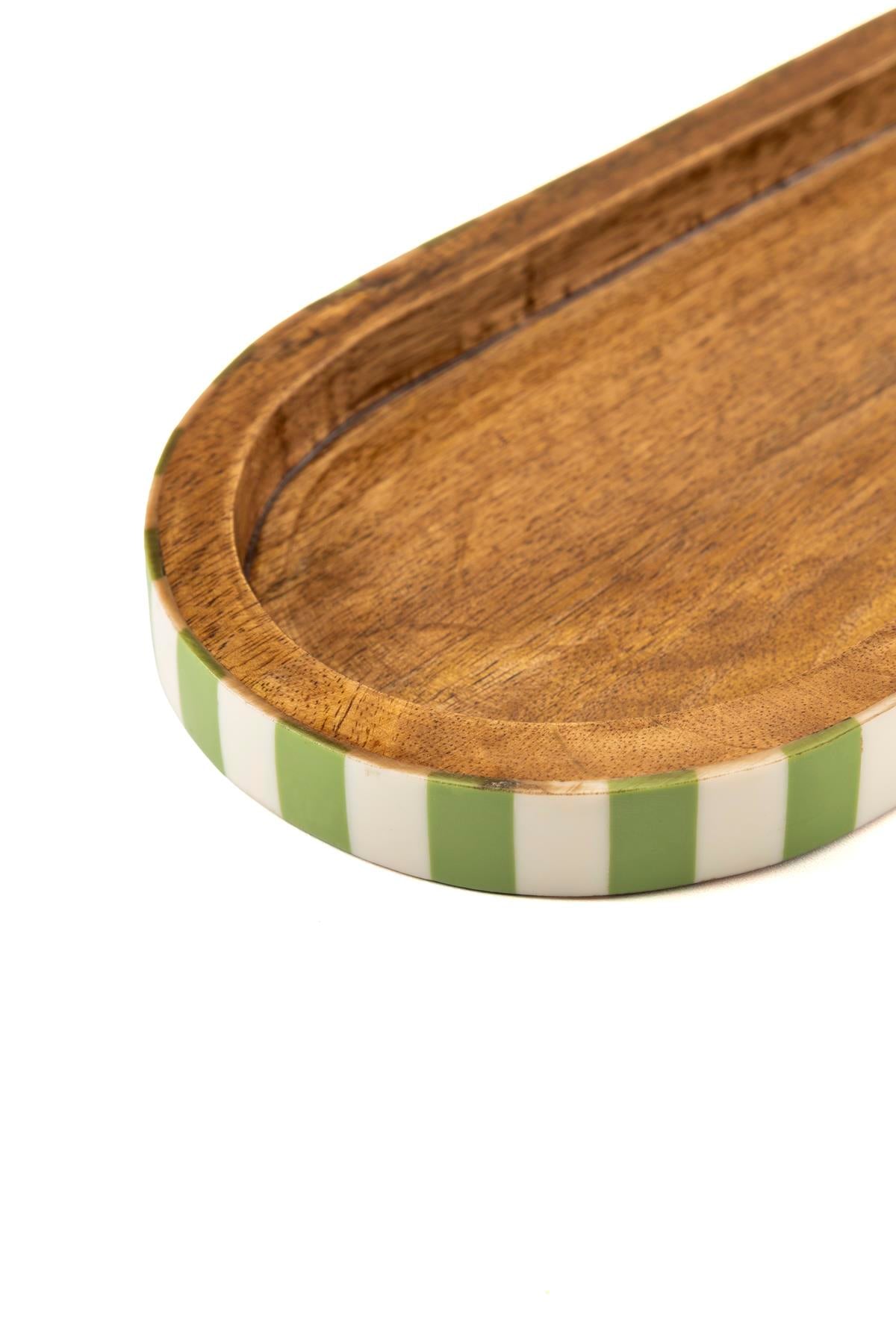 Verde Oval Sunum 30x15x3 cm