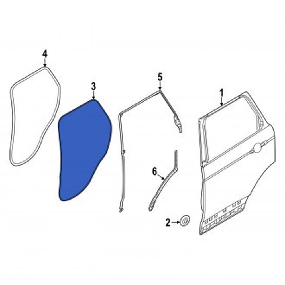 LR147918 ARKA YAN KAPI FİTİLİ DIŞ R-L (KAPI ÜZERİ) RANGE ROVER VOGUE
