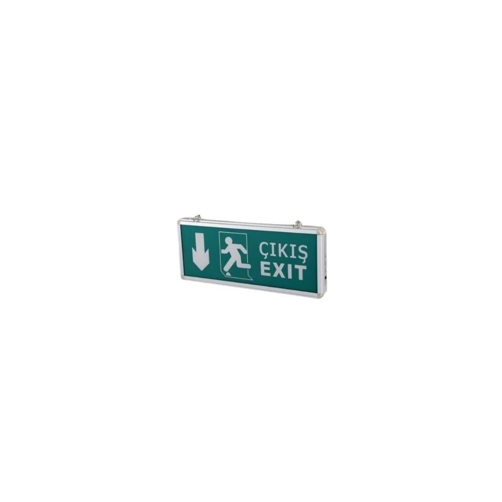 CATA EXIT Çıkış Armatürü LED'li 3 Saat Akülü CT-9167
