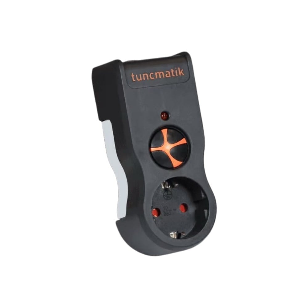 Tuncmatik Powersurge 1-Surge Protection Plug-1050 Joule-Black Enerji Koruma Prizi TSK19020