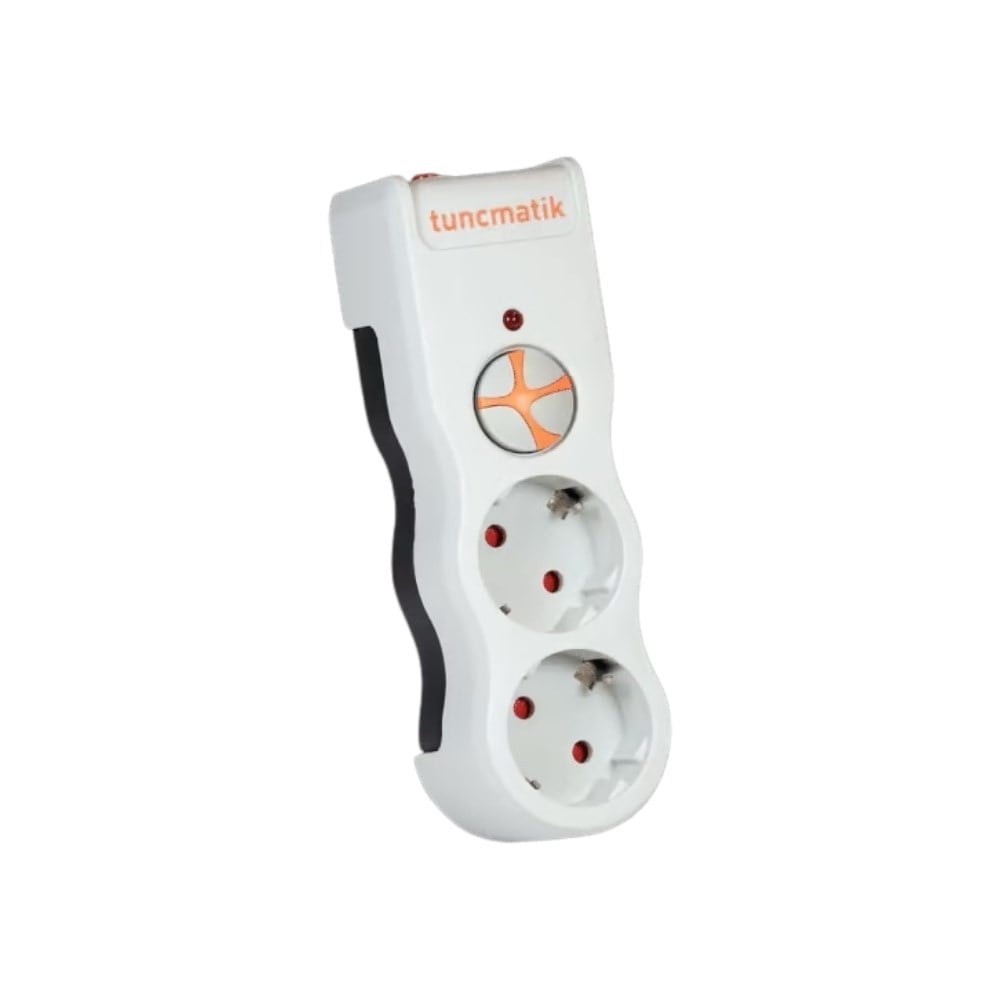 Tuncmatik Powersurge 2 Beyaz Enerji Koruma Prizi TSK19021